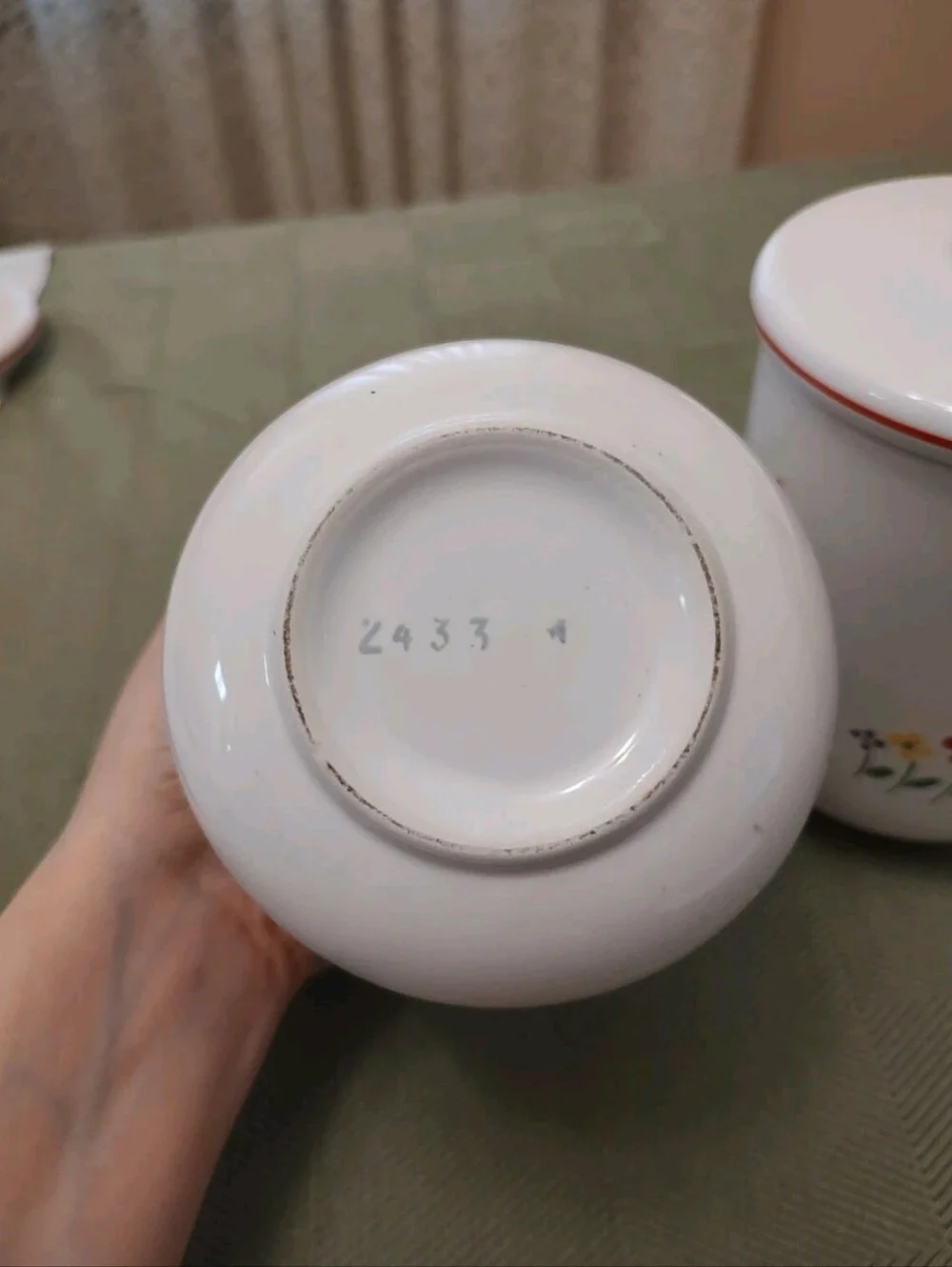 Vintage RB Bernarda Canisters Set 2433 Portugal Ceramic Container Storage Jars